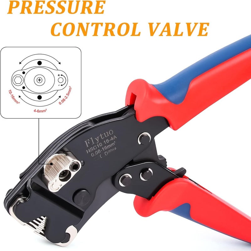Flytuo Front Loading Ferrule Crimp Tool and Ferrule Crimper Works for End Sleeves Ferrules and Wire End Terminals from AWG 30-5 - Image 5